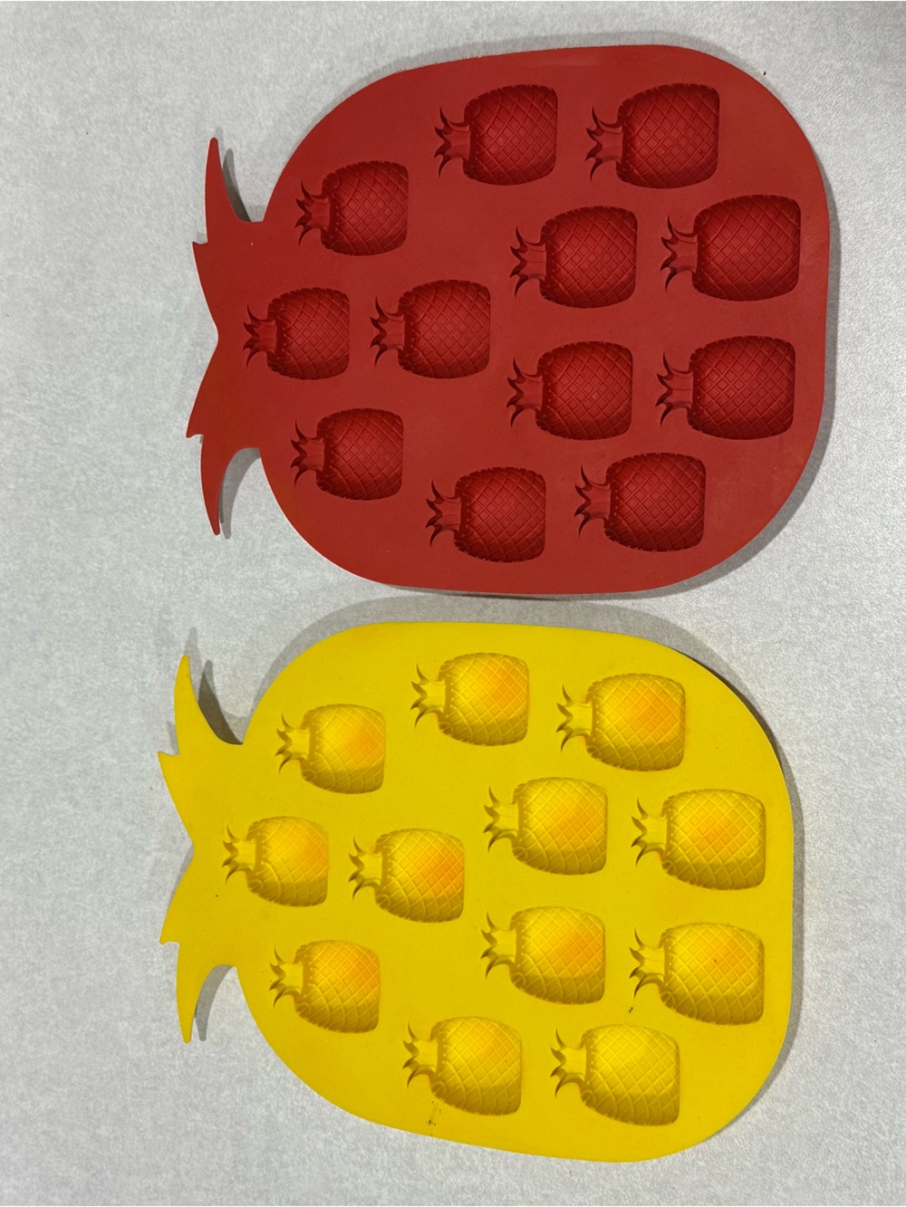 2 Pineapple Silicone Mold Tray – Fun Tropical Ice, Candy, Chocolate